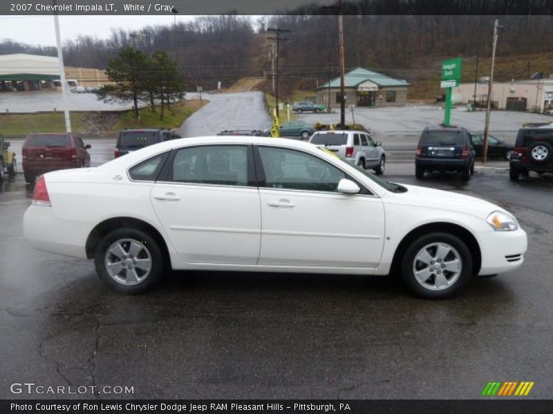 White / Gray 2007 Chevrolet Impala LT