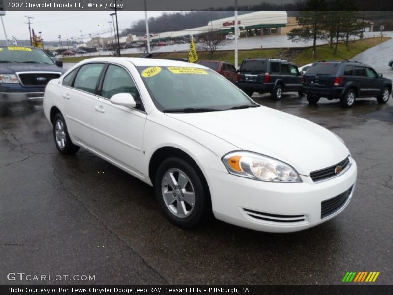 White / Gray 2007 Chevrolet Impala LT