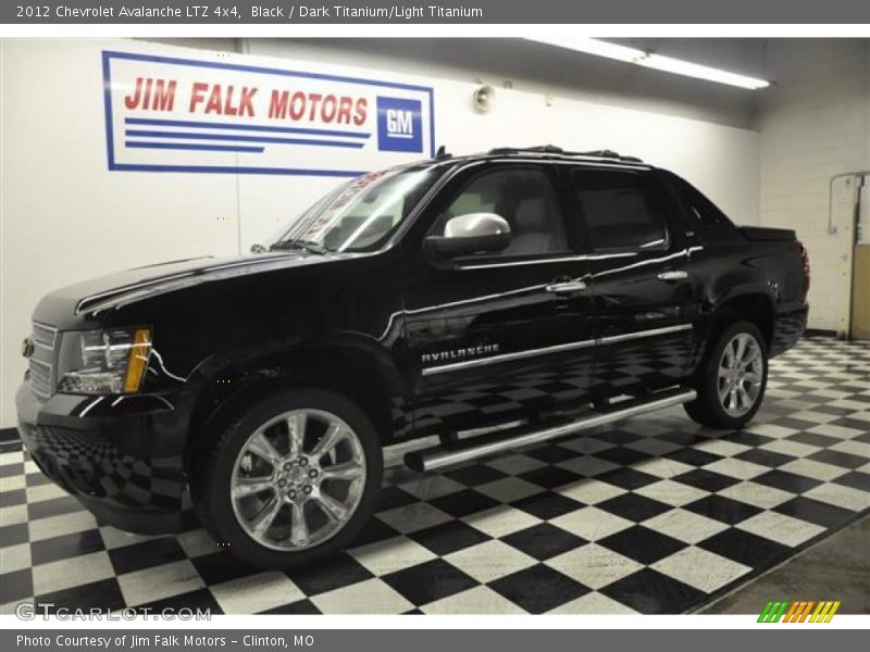 Black / Dark Titanium/Light Titanium 2012 Chevrolet Avalanche LTZ 4x4