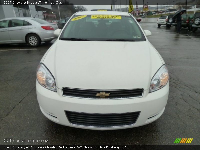 White / Gray 2007 Chevrolet Impala LT