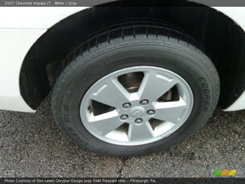 White / Gray 2007 Chevrolet Impala LT