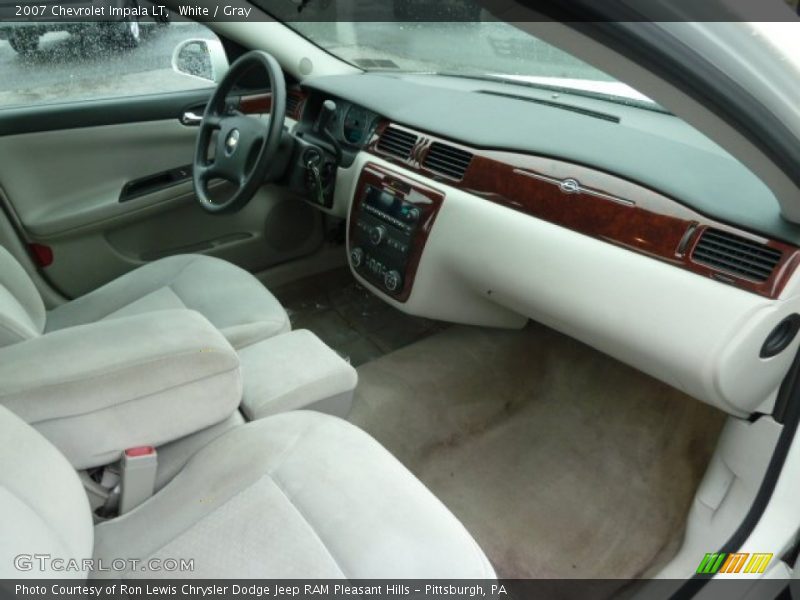 White / Gray 2007 Chevrolet Impala LT
