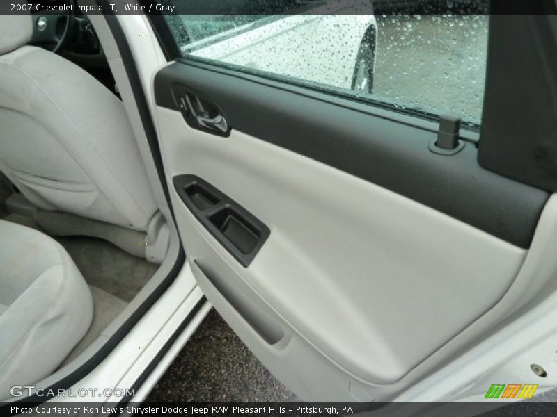 White / Gray 2007 Chevrolet Impala LT