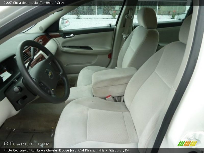 White / Gray 2007 Chevrolet Impala LT