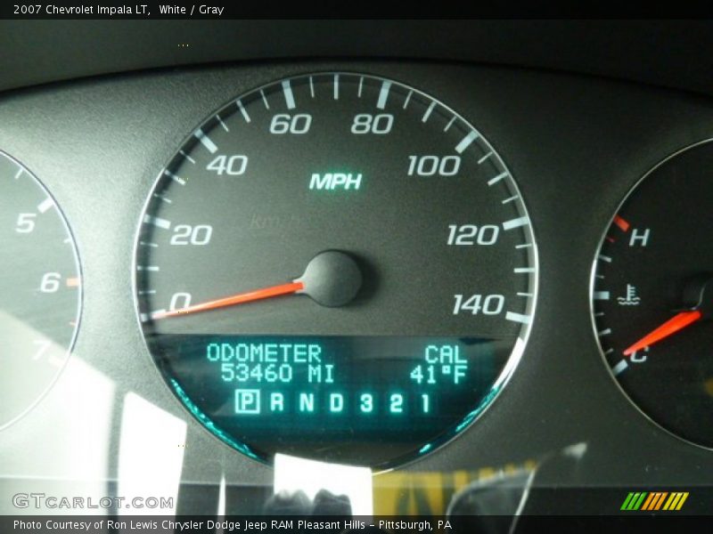 White / Gray 2007 Chevrolet Impala LT