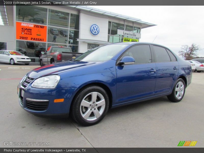 Laser Blue Metallic / Art Grey 2009 Volkswagen Jetta S Sedan