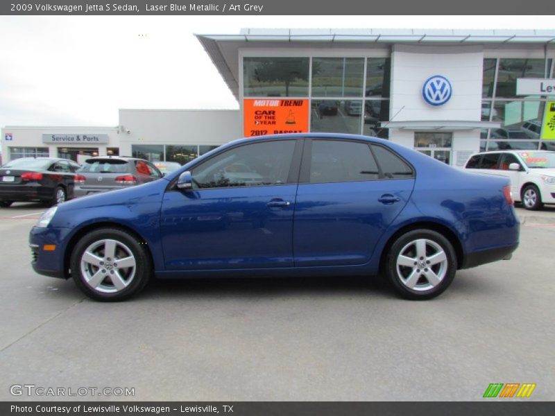 Laser Blue Metallic / Art Grey 2009 Volkswagen Jetta S Sedan