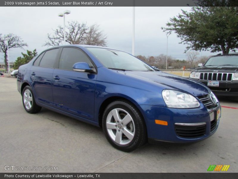 Laser Blue Metallic / Art Grey 2009 Volkswagen Jetta S Sedan