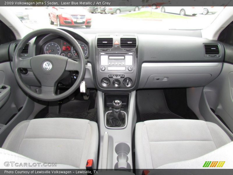 Laser Blue Metallic / Art Grey 2009 Volkswagen Jetta S Sedan