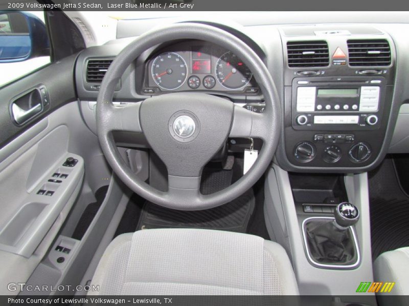 Laser Blue Metallic / Art Grey 2009 Volkswagen Jetta S Sedan