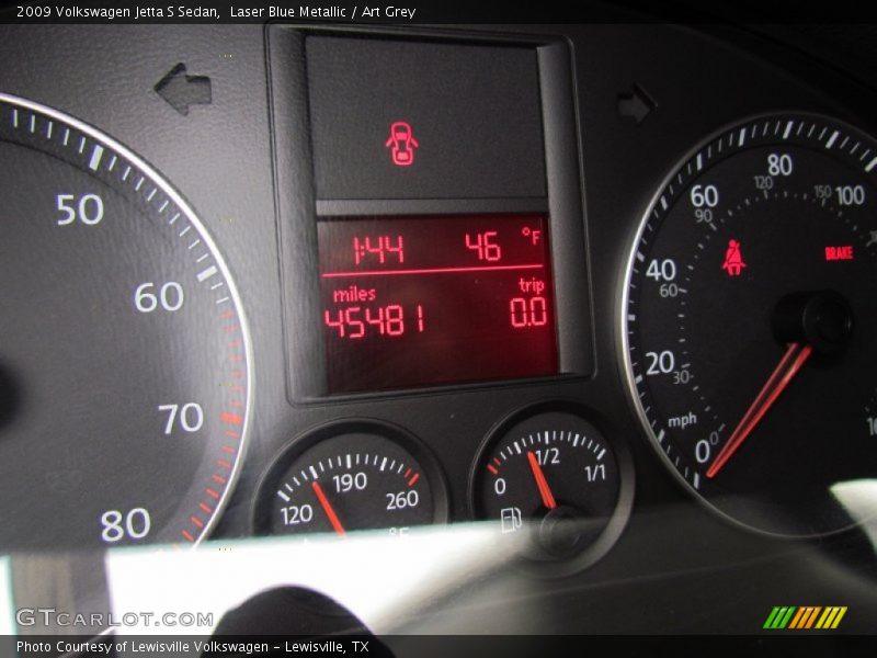 Laser Blue Metallic / Art Grey 2009 Volkswagen Jetta S Sedan