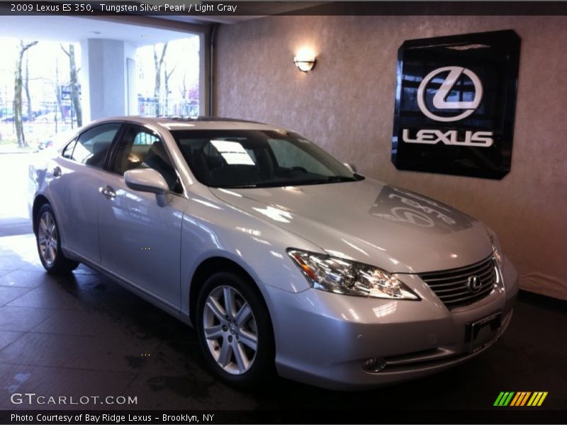 Tungsten Silver Pearl / Light Gray 2009 Lexus ES 350
