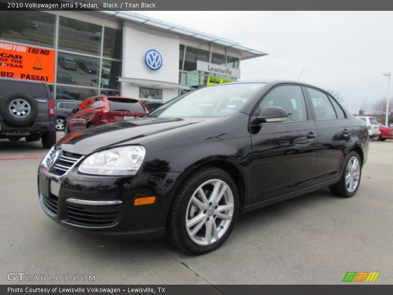 Black / Titan Black 2010 Volkswagen Jetta S Sedan