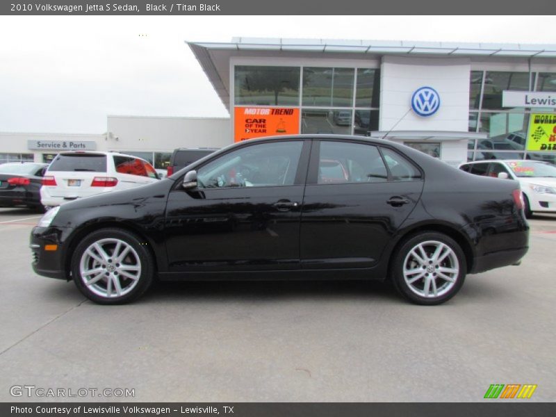 Black / Titan Black 2010 Volkswagen Jetta S Sedan