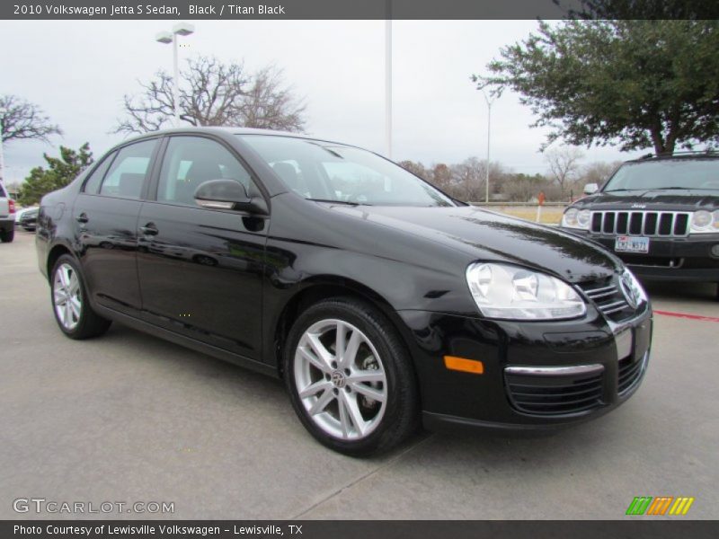 Black / Titan Black 2010 Volkswagen Jetta S Sedan