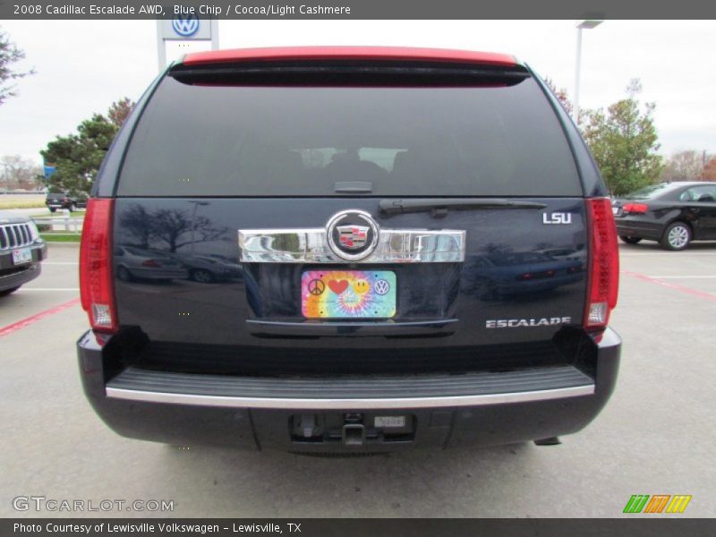 Blue Chip / Cocoa/Light Cashmere 2008 Cadillac Escalade AWD