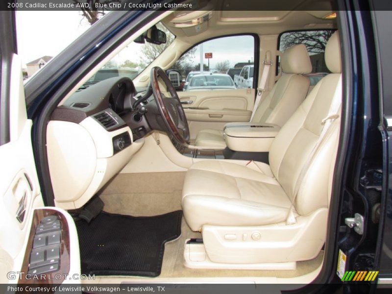 Blue Chip / Cocoa/Light Cashmere 2008 Cadillac Escalade AWD