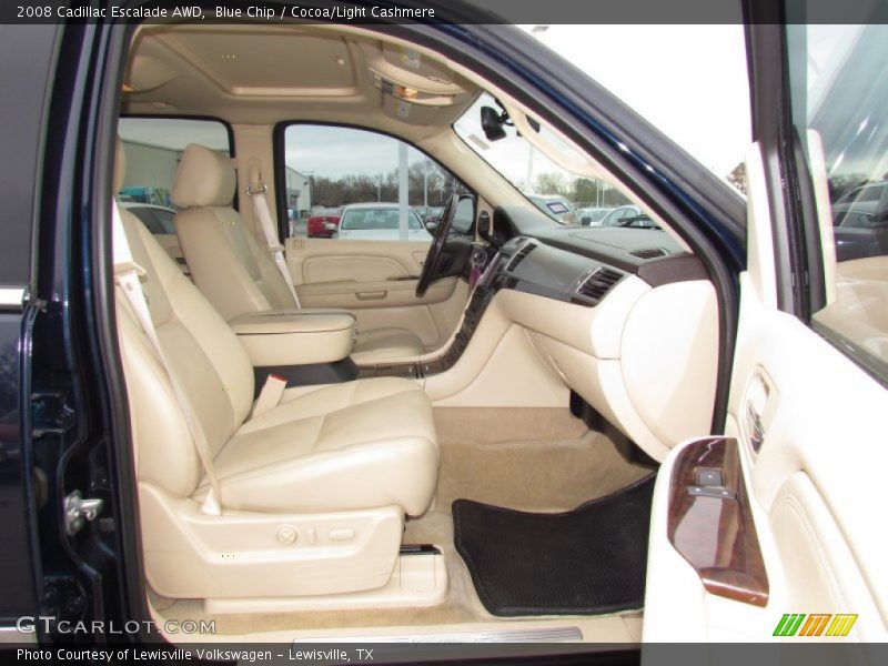 Blue Chip / Cocoa/Light Cashmere 2008 Cadillac Escalade AWD