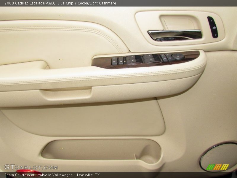 Blue Chip / Cocoa/Light Cashmere 2008 Cadillac Escalade AWD