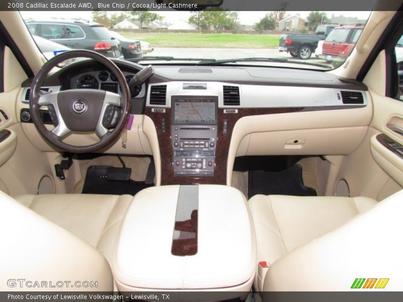 Blue Chip / Cocoa/Light Cashmere 2008 Cadillac Escalade AWD