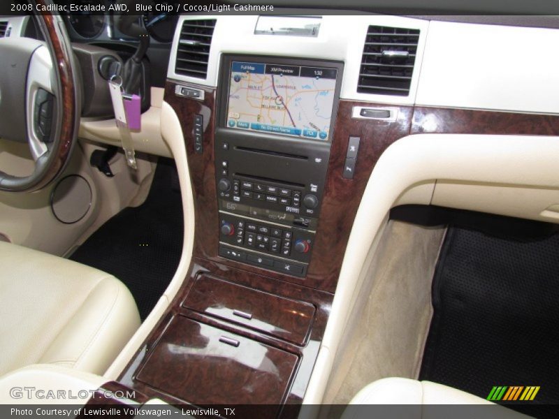 Blue Chip / Cocoa/Light Cashmere 2008 Cadillac Escalade AWD
