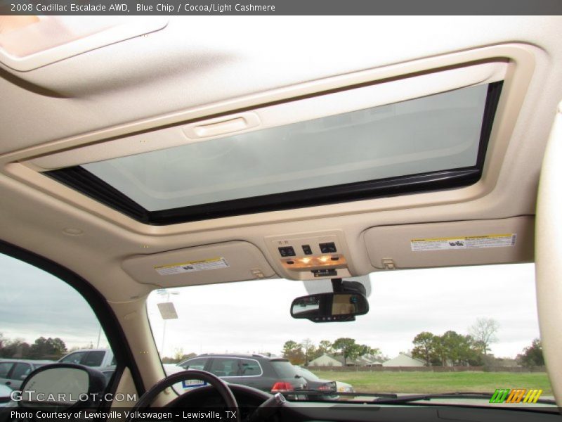 Blue Chip / Cocoa/Light Cashmere 2008 Cadillac Escalade AWD