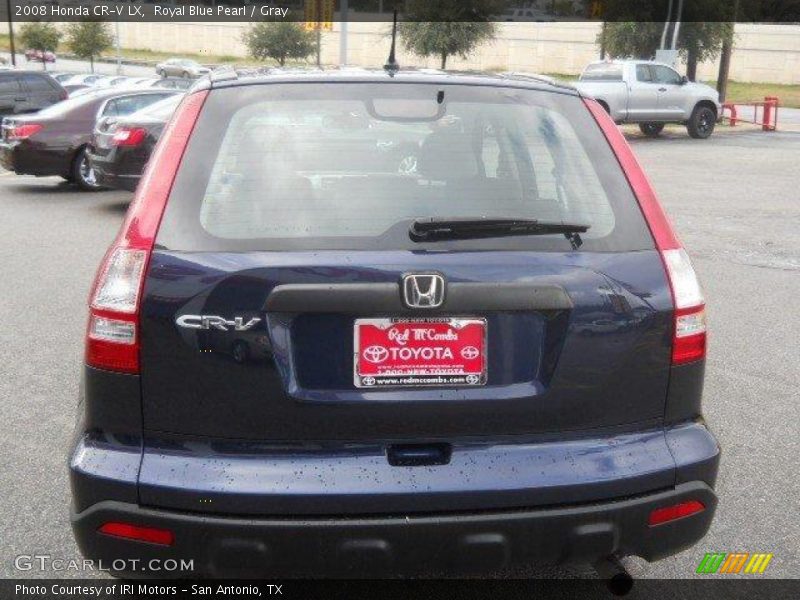 Royal Blue Pearl / Gray 2008 Honda CR-V LX