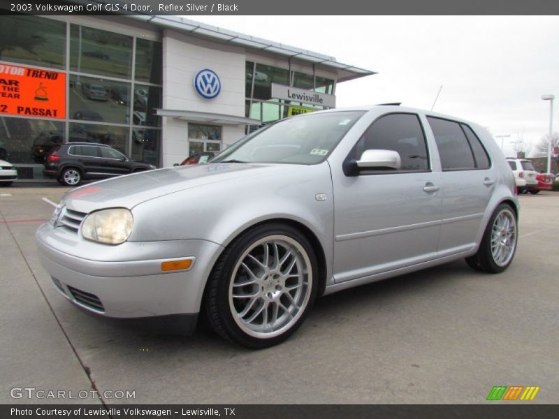 Reflex Silver / Black 2003 Volkswagen Golf GLS 4 Door