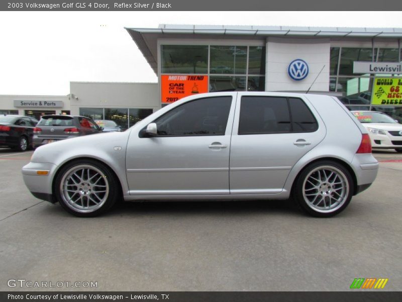 Reflex Silver / Black 2003 Volkswagen Golf GLS 4 Door