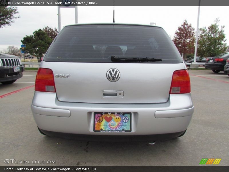 Reflex Silver / Black 2003 Volkswagen Golf GLS 4 Door