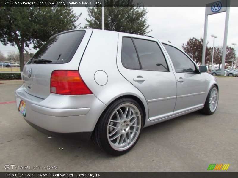 Reflex Silver / Black 2003 Volkswagen Golf GLS 4 Door