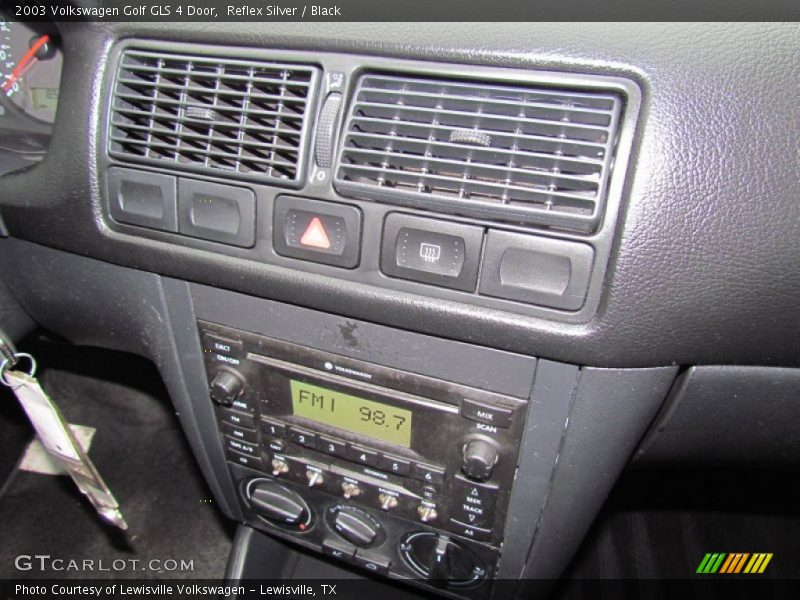 Reflex Silver / Black 2003 Volkswagen Golf GLS 4 Door