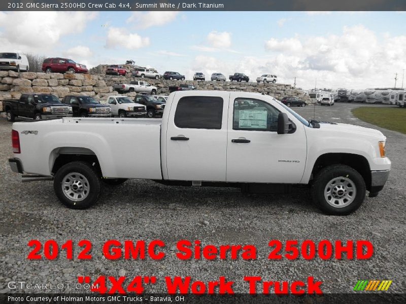 Summit White / Dark Titanium 2012 GMC Sierra 2500HD Crew Cab 4x4