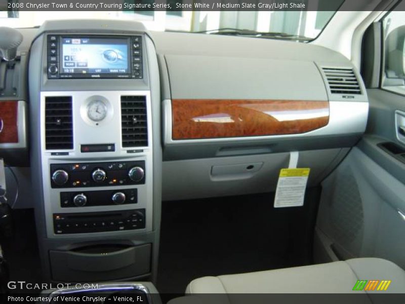 Stone White / Medium Slate Gray/Light Shale 2008 Chrysler Town & Country Touring Signature Series