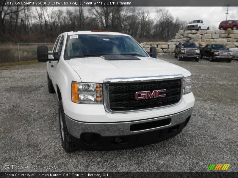 Summit White / Dark Titanium 2012 GMC Sierra 2500HD Crew Cab 4x4