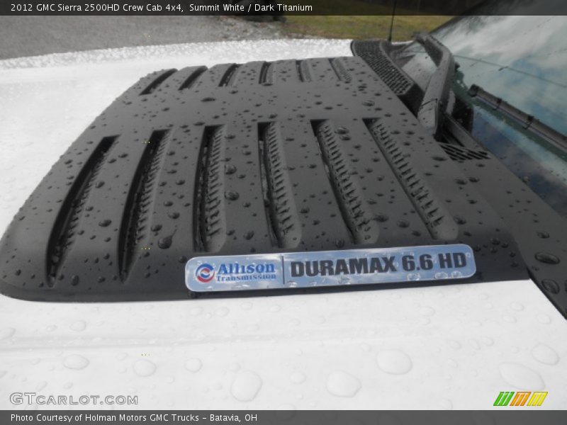 Summit White / Dark Titanium 2012 GMC Sierra 2500HD Crew Cab 4x4