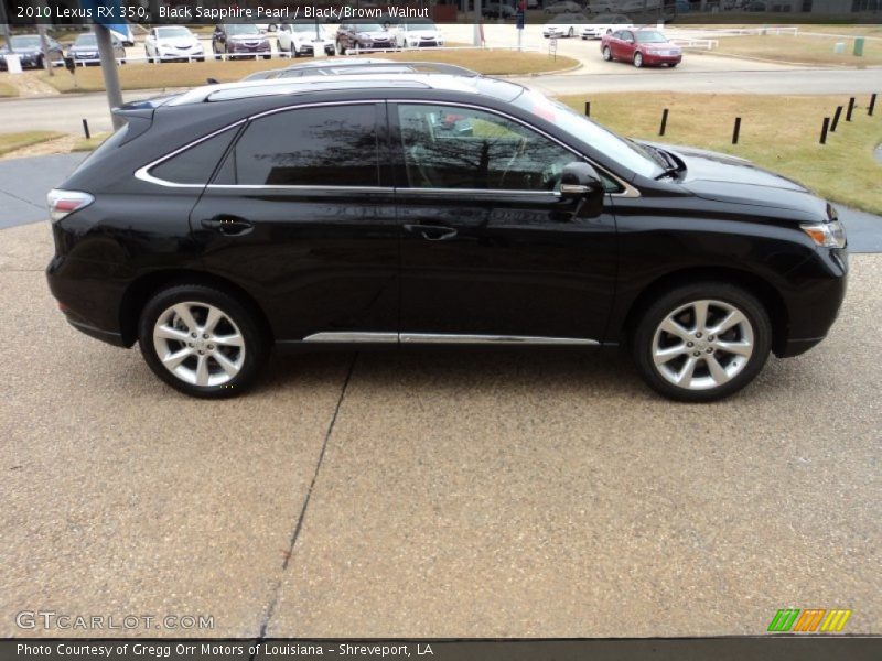 Black Sapphire Pearl / Black/Brown Walnut 2010 Lexus RX 350