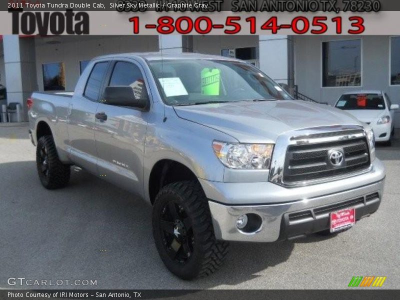 Silver Sky Metallic / Graphite Gray 2011 Toyota Tundra Double Cab