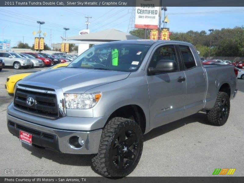 Silver Sky Metallic / Graphite Gray 2011 Toyota Tundra Double Cab