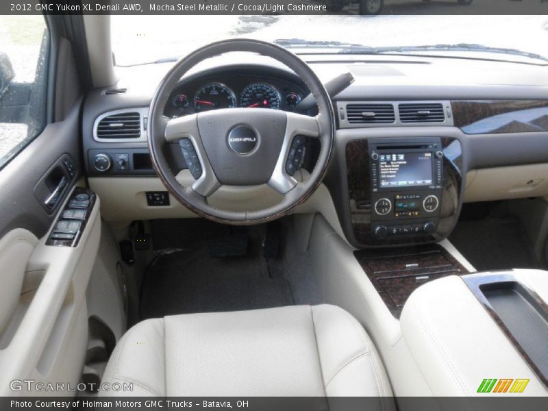 Mocha Steel Metallic / Cocoa/Light Cashmere 2012 GMC Yukon XL Denali AWD