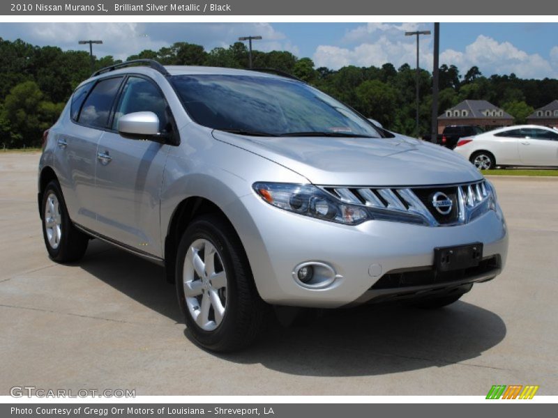 Brilliant Silver Metallic / Black 2010 Nissan Murano SL