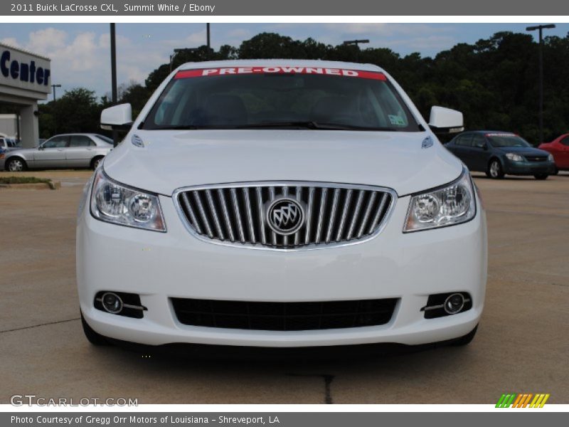 Summit White / Ebony 2011 Buick LaCrosse CXL