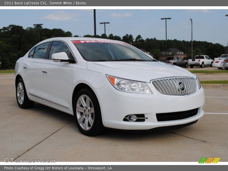 Summit White / Ebony 2011 Buick LaCrosse CXL