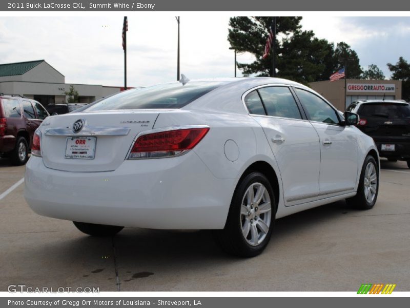Summit White / Ebony 2011 Buick LaCrosse CXL