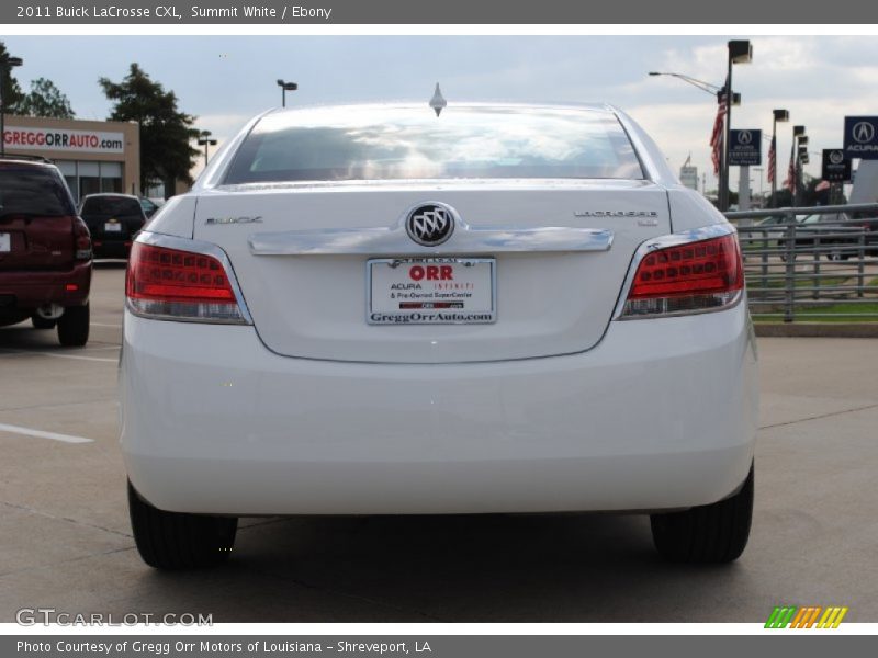 Summit White / Ebony 2011 Buick LaCrosse CXL