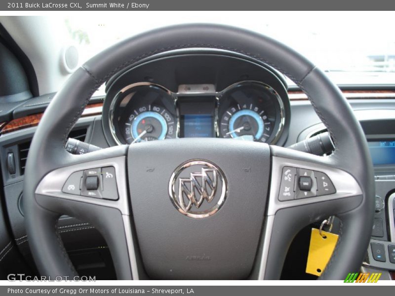 Summit White / Ebony 2011 Buick LaCrosse CXL