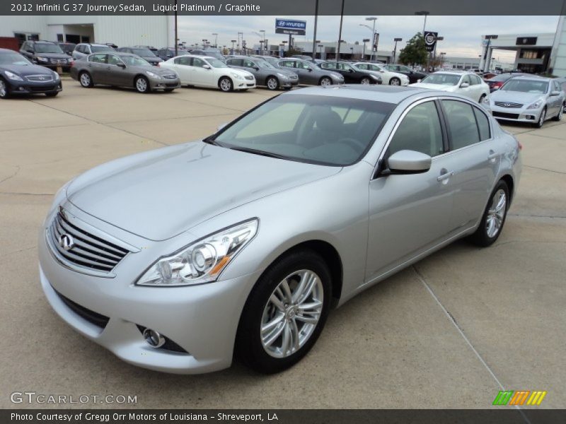 Liquid Platinum / Graphite 2012 Infiniti G 37 Journey Sedan