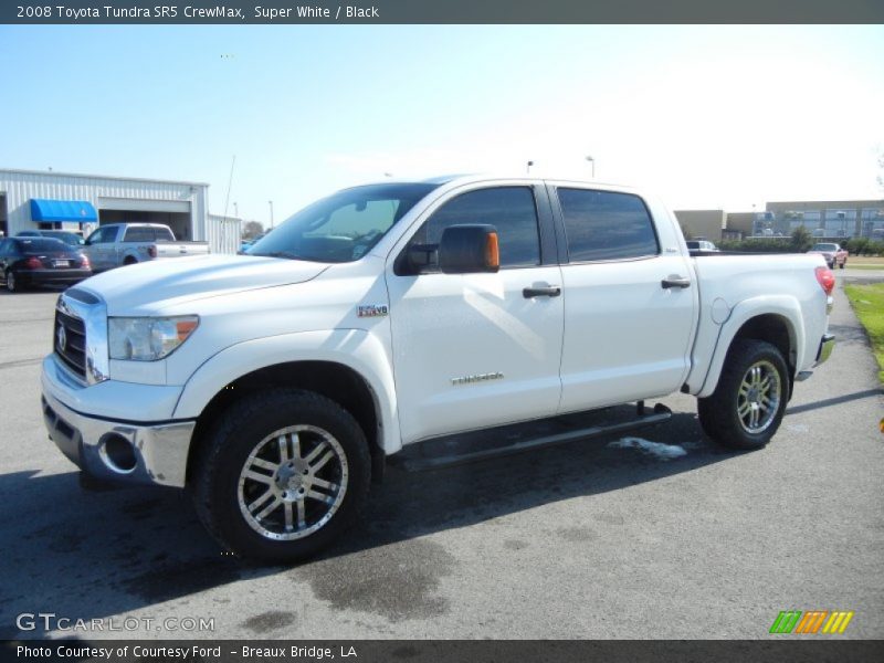 Super White / Black 2008 Toyota Tundra SR5 CrewMax