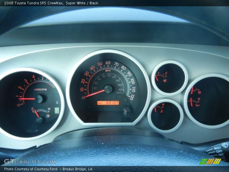 Super White / Black 2008 Toyota Tundra SR5 CrewMax