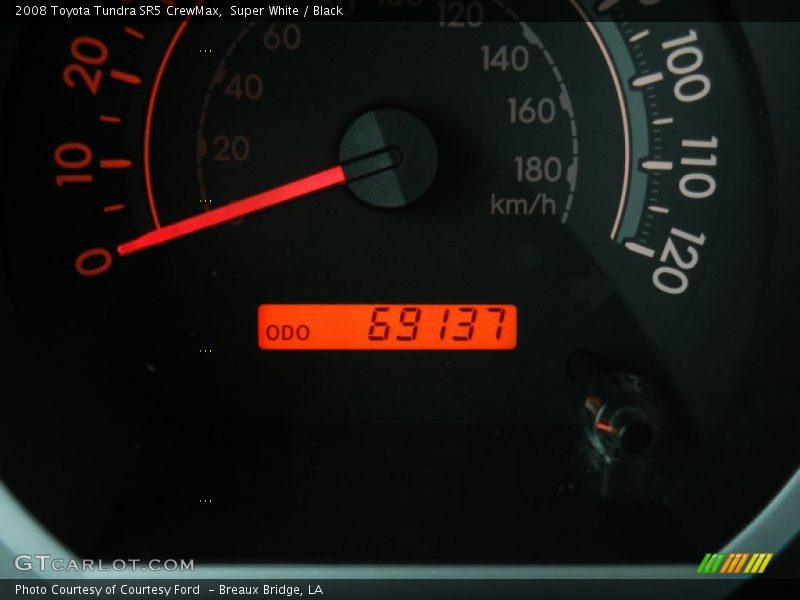 Super White / Black 2008 Toyota Tundra SR5 CrewMax